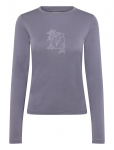 Maison Kitsune - Woodland Fox Long Sleeves Slim Tee-Shirt - Pikkade varrukatega - S