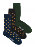Jack & Jones - Jaclando Food Socks 3 Pack - Tavalised sokid - ONE SIZE
