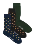 Jack & Jones - Jaclando Food Socks 3 Pack - Tavalised sokid - ONE SIZE