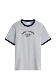 Tommy Hilfiger - Graphic Varsity Ringer Tee - L&uuml;hikeste varrukatega - S