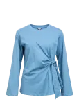 Object - Objgima Kaija L/S Re Tie T-Shirt 146 - Pikkade varrukatega - M