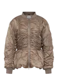 Monki - Slim Ruched Peplum Bomber Jacket - Bomber-jakid - L