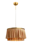 By Ryd&eacute;ns - Ophelia Pendant Light  &Oslash;40Cm Brass/Beige - Rippvalgustid - 40 CM