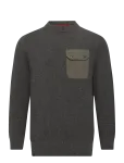 Barbour - Barbour Stockham Texture Knit Crew - &Uuml;mara kaelusega - XL