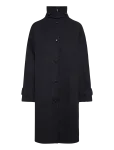 Monki - Funnel Neck Wool Coat - Villased mantlid - L
