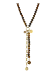 Bud To Rose - Beverly Icon Necklace Brown/Gold - Statement kaelakeed - ONE SIZE