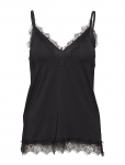 Rosemunde - Rwbillie Sl Lace Strap Top - Varrukateta - 42