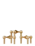 STOFF Nagel - Nagel Candle Holder (Set With 3 Pcs) - Brushed Brass - K&uuml;&uuml;nlajalad - 6.9X10.2CM