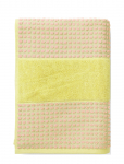 Juna - Check H&aring;ndkl&aelig;de 70X140 Cm Gul/Pink - R&auml;tikud - 140 CM