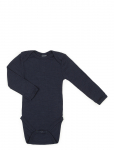 Smallstuff - Body Ls, Navy Drop Needle, Merino Wool - Pikkade varrukatega - 98