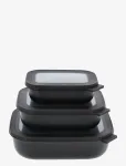 Mepal - Rectangular Bowl Set W.lid Cirqula Low - Kastid ja konteinerid - ONE SIZE