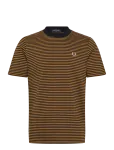 Fred Perry - Fine Stripe Heavyweight Tshirt - L&uuml;hikeste varrukatega - XS