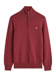Gant - Cotton Knit Half-Zip Sweater - Poolpika lukuga džemprid - M