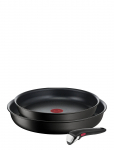 Tefal - Ingenio Unlimited Frypan 3 Pcs Set Black (24 And 28 Cm) - Praepannid - ONE SIZE