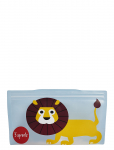 3 Sprouts - 3 Sprouts Snack Bag (2 Pack), Lion/Blue - Toidukarbid - 17.78X19.05X0.05CM