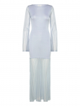 Malina - Haisley Sheer Knitted Maxi Dress - Maksikleidid - XL