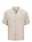 Jack & Jones - Jjjeff Monochrome Resort Shirt Ss - L&uuml;hikeste varrukatega s&auml;rgid - L