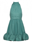 Malina - Fern Halterneck Ruffled Mini Dress - L&uuml;hikesed kleidid - XL