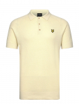 Lyle & Scott - Linen Blend Knitted Polo - L&uuml;hikeste varrukatega kootud polos&auml;rgid - L