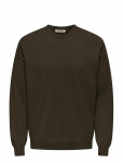 ONLY & SONS - Onsjob Rlx Ls Boucle Crew Knit - Dressipluusid - XXL