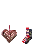 Happy Socks - 2-Pack Gingerbread Heart Socks Gift Set - Tavalised sokid - 41-46