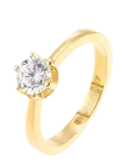 By Jolima - Classic Solitaire Stone Ring - S&otilde;rmused - ONE SIZE 1