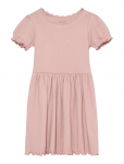 Huttelihut - Dress Ss Rib - L&uuml;hikeste varrukatega vabaajakleidid - 122