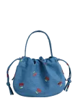 Pieces - Pcballoon Denim Cherry Bag Fsy - Rihmaga kotid - ONE SIZE