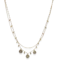 Pilgrim - Veronica Coins & Crystal Necklace Gold-Plated - Statement kaelakeed - ONE SIZE