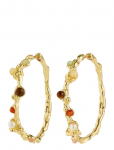 Pilgrim - Iris Hoop Earrings Gold-Plated - R&otilde;ngad - ONE SIZE