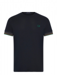 Fred Perry - Twin Tipped Cuff T-Shirt - L&uuml;hikeste varrukatega - S