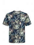Jack & Jones - Jjhonolulu Aop Tee Ss Crew Neck - L&uuml;hikeste varrukatega - XXL