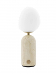 Globen Lighting - Portable Table Lamp Torrano Beige Travertine - Laualambid - 12X12X28CM