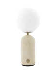 Globen Lighting - Portable Table Lamp Torrano Beige Travertine - Laualambid - 12X12X28CM