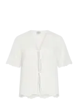 ROUGE EDIT - Roukaia 2/4 V-Neck Top - L&uuml;hikeste varrukatega - 40