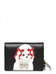 Ganni - Dog Appliqu&eacute; Card Holder - Kaarditaskud - ONE SIZE