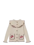 Fliink - Nova Embr. Ruffle Cardigan - Kardiganid - 80/86