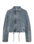 ROUGE EDIT - Routiana L/S Denim Bomber Jacket - L&uuml;hikesed teksap&uuml;ksid - 34