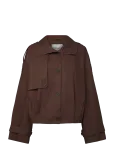 Topshop - Tshaba Cropped Trenchcoat Otw - Vihmamantlid - L