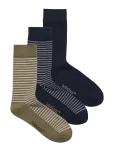 Jack & Jones - Jacleo Stripe Socks 3 Pack - Tavalised sokid - ONE SIZE