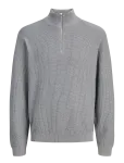 Jack & Jones - Jprblaconnor Knit Half Zip - Poolpika lukuga džemprid - L