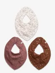 Pippi - Bandana Bib Girl -Aop (3-Pack) - Pudip&otilde;lled - ONE SIZE