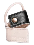 Corinne - Leather Band Short Bendable Two-Colored - Juuksekummid - ONE SIZE