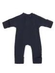Smallstuff - Jumpsuit, Merino Wool W. 2 Zip, Navy - Fliisist kombinesoonid - 56/62