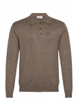 Lindbergh - Long Sleeve Knitted Poloshirt - Pikkade varrukatega kootud polos&auml;rgid - XXL
