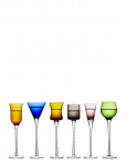 Lyngby Glas - Snapseglas London 18 Cm 6 Stk. Assorterede - Pitsid - ONE SIZE