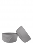 Everyday Baby - Silicone Baby Bowl 2-Pack Quiet Grey - Kausid - ONE SIZE
