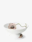 K&auml;hler - Hammersh&oslash;i Poppy Bowl On Stand &Oslash;16 Cm White W. Deco - Serveerimiskausid - ONE SIZE x 16