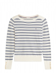 Tommy Hilfiger - Co Jersey Fine Gg Boat-Nk Ls Swt - Džemprid - XL