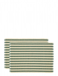 S&ouml;dahl - D&aelig;kkeserviet 33X48 2-Pk Statement Stripe Green - Lauamatid - 33X48CM x 48